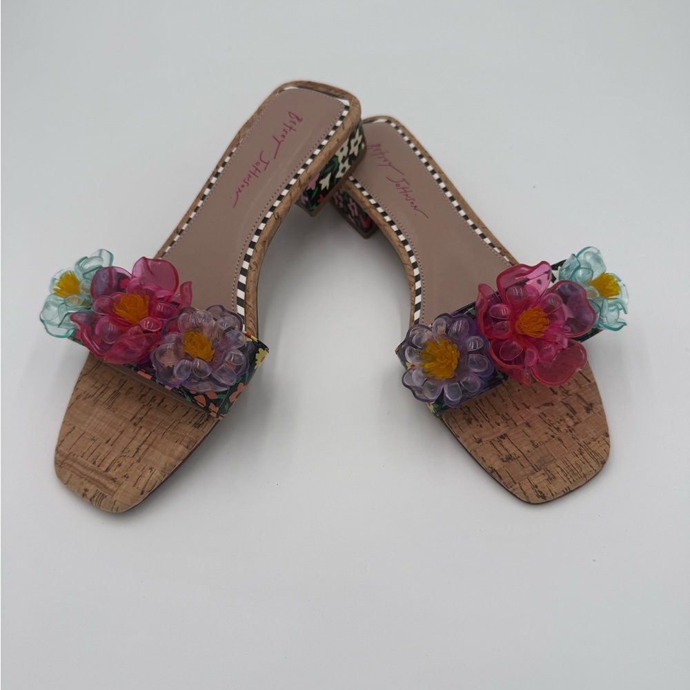 Colorful Floral Slide Sandals